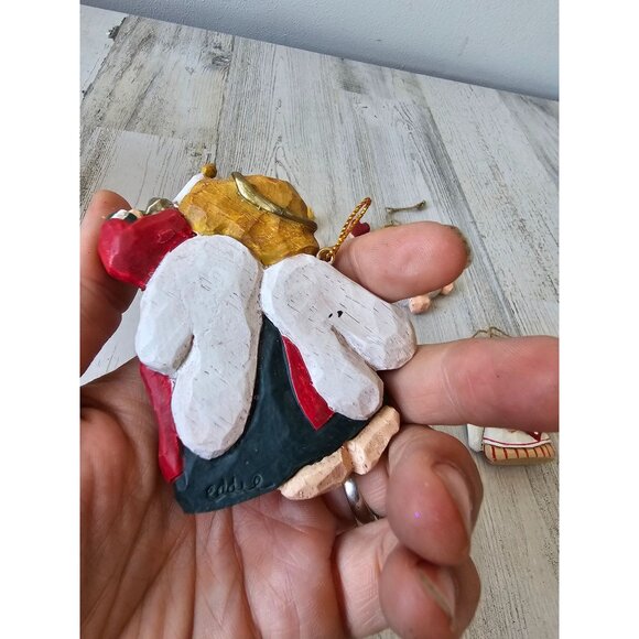 Vintage Eddie Walker Angel cherub ornament dreams wishes heart Xmas candle tree - Picture 3 of 11